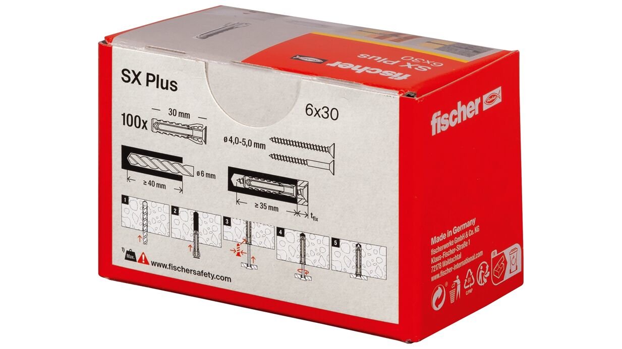 Taco Fischer Dübel Sx Plus 6x30 100 St.