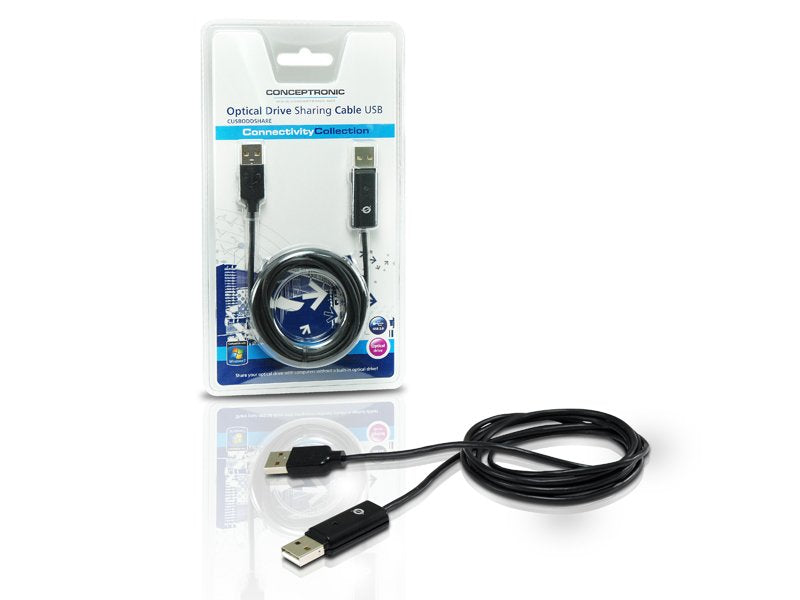 Conceptronic Cable Usb Compartidor Unidad Optica