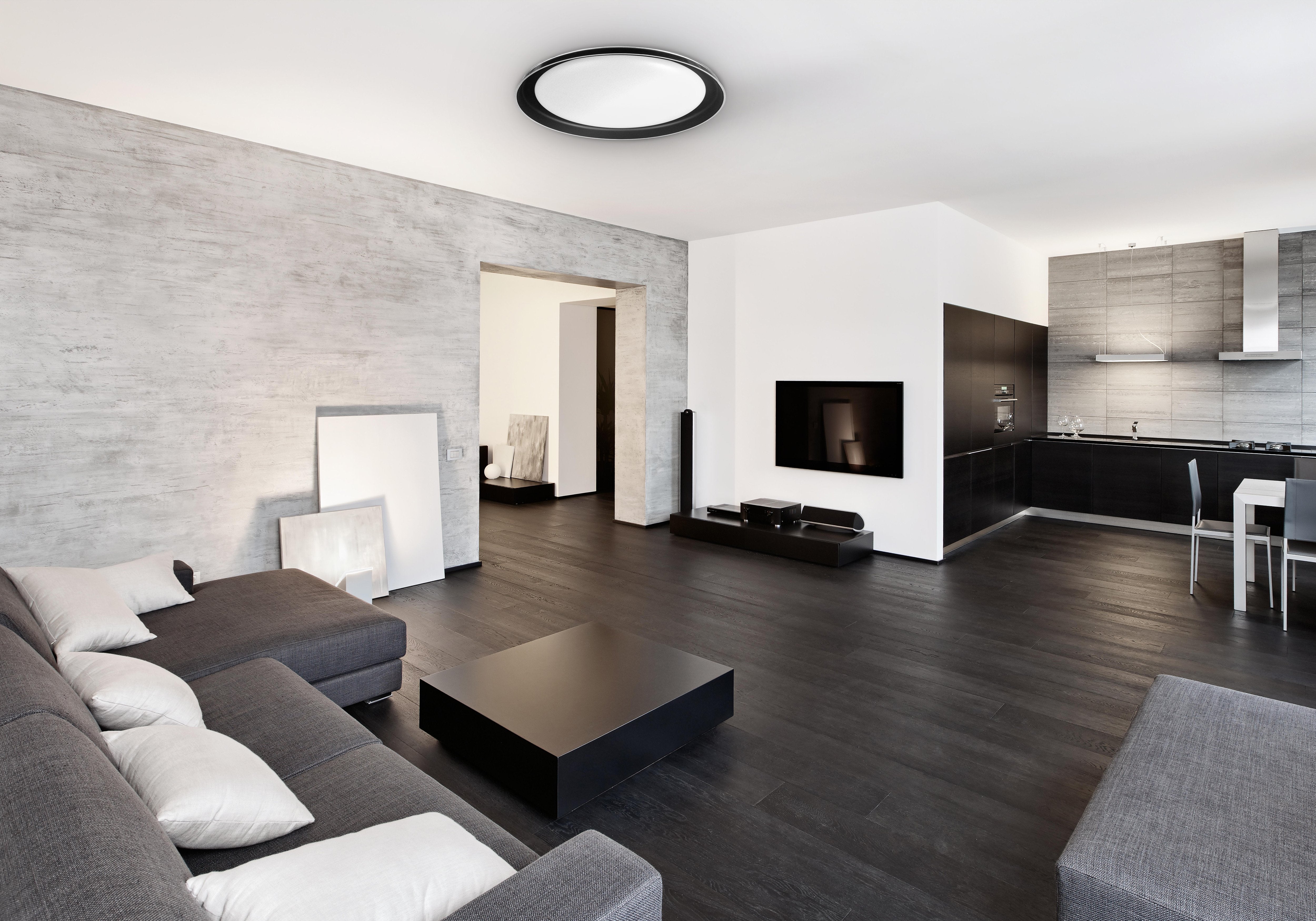 Plafon Led Activejet Aje-Focus Black + Mando A Distancia