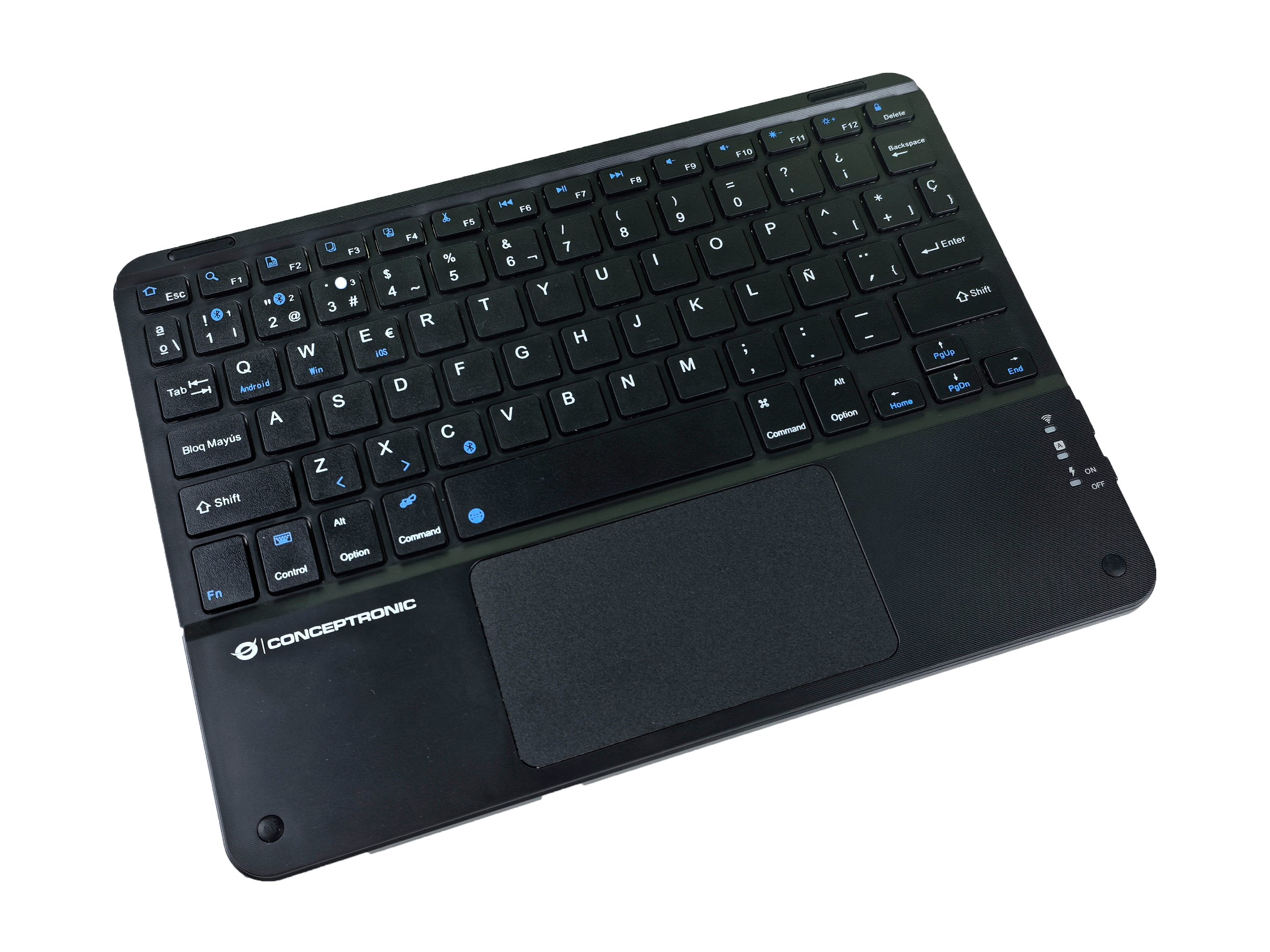 EAN 4015867238851 - Conceptronic TOBIN01BES teclado Universal Bluetooth QWERTY Español Negro imagen 3