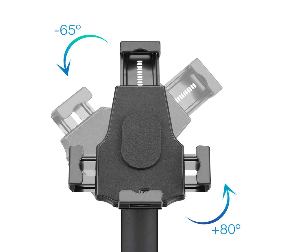 Tooq Soporte De Sobremesa Profesional Ajustable Para Tablet De Entre 7.9? A 10.5? - Incluye Candado Antirrobo -