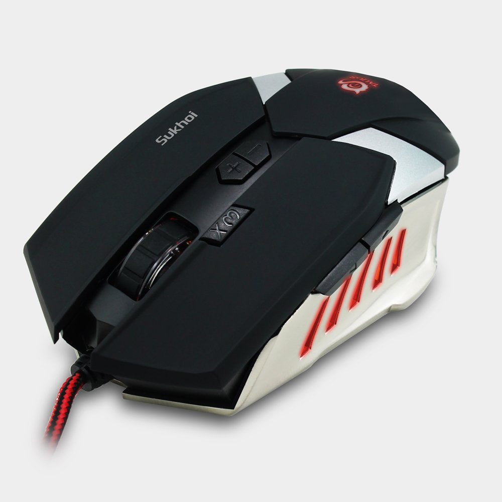 Talius Raton Gaming Sukhoi 2500dpi 8 Botones Black