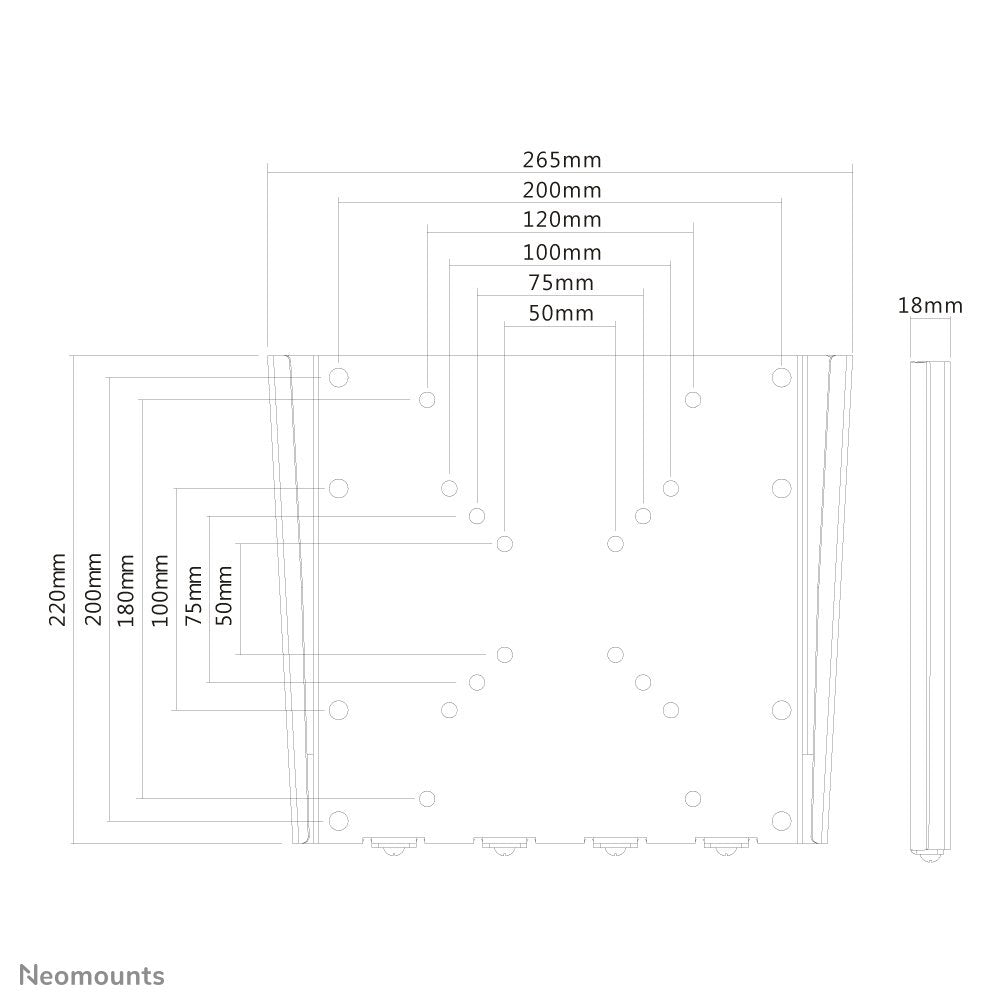 EAN 8717371446451 - Neomounts FPMA-W110BLACK soporte para TV 101,6 cm (40") Negro imagen 4