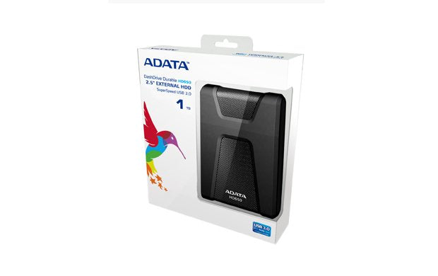 Disco Externo Hdd Adata 1tb Usb 3.0 Negro Ahd650-1tu31-Cbk