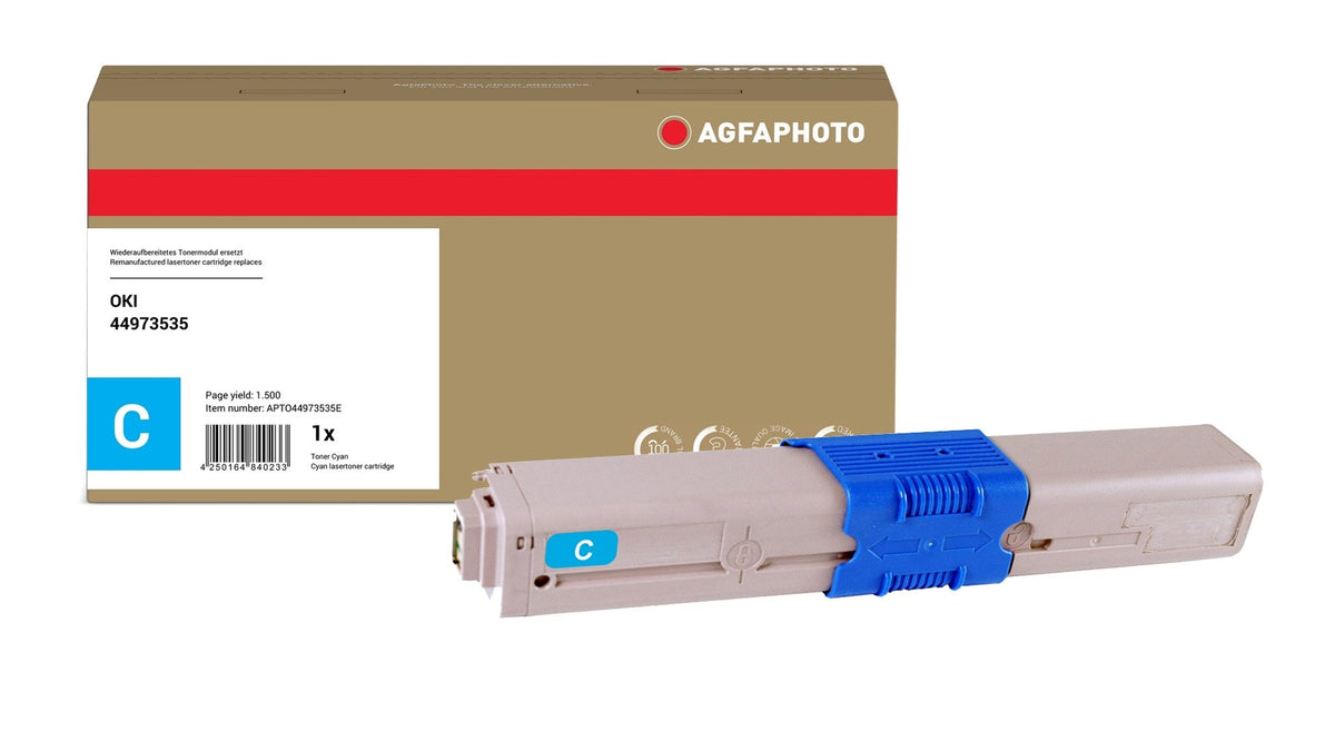 EAN 4250164840233 - AgfaPhoto APTO44973535E cartucho de tóner 1 pieza(s) Compatible Cian imagen 1