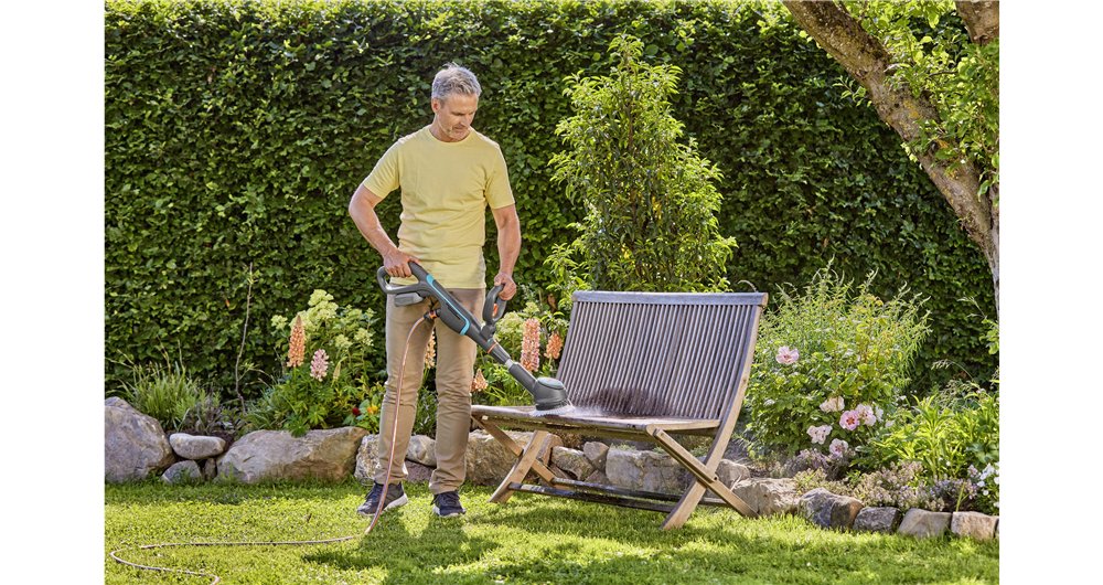 Multilimpiador Inalámbrico Gardena Aquabrush Compact 18v P4a Solo, Limpiador De Suelos Duros Gris/Turquesa, Sin Batería Ni Cargador, Power For All Alliance 14840-55