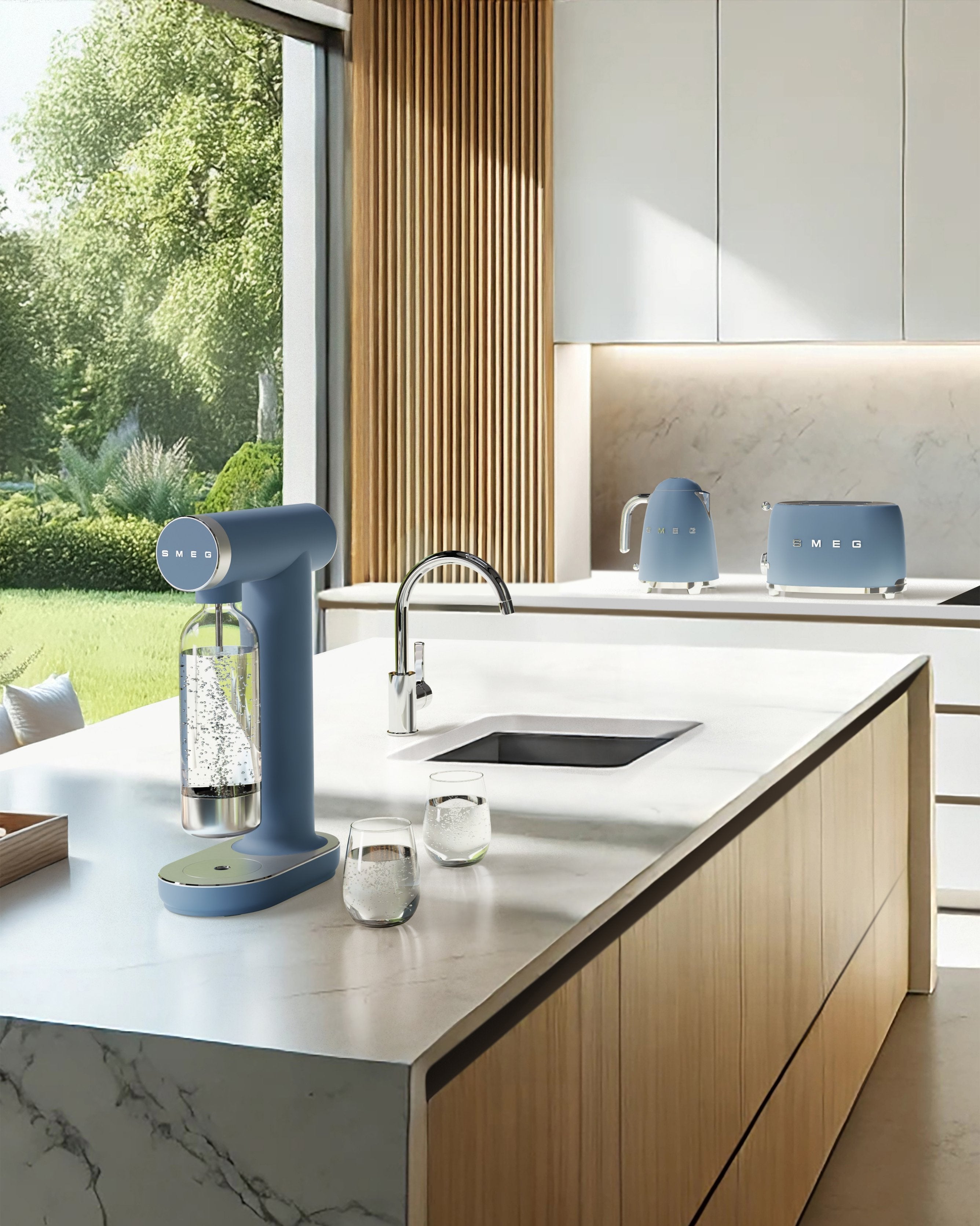 Hervidor Smeg 50´Style Tormenta Azul Klf03sbmeu