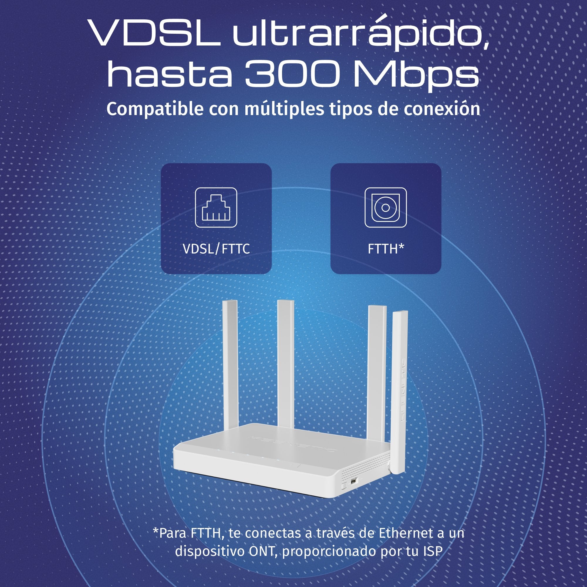 EAN 4897082921356 - Keenetic Hopper DSL (KN-3610) router inalámbrico Gigabit Ethernet Doble banda (2,4 GHz / 5 GHz) Gris, Bla imagen 2
