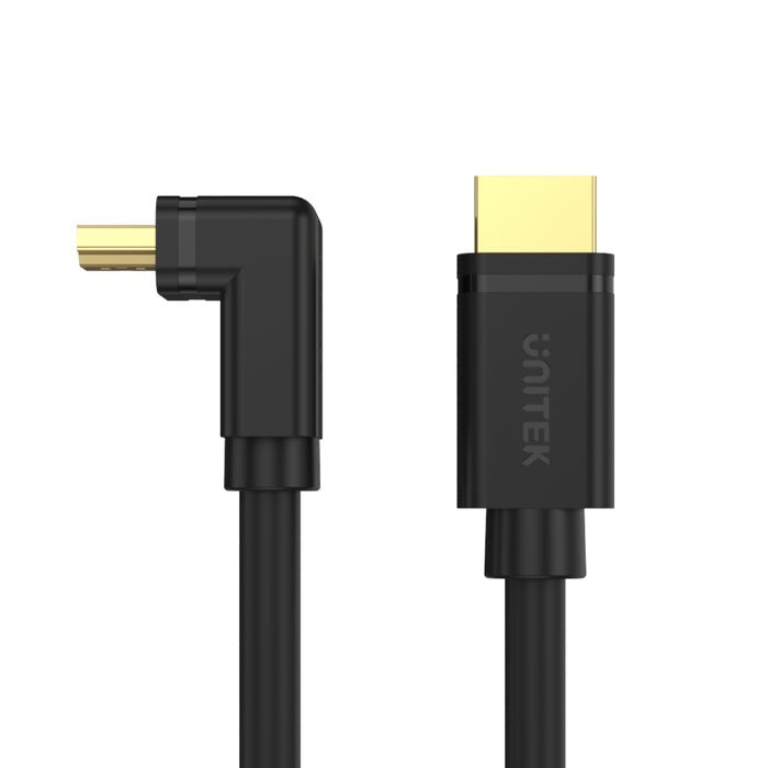 Unitek Cable Angulado Hdmi 2.0,90', 4k60hz, 3m, Y-C1002