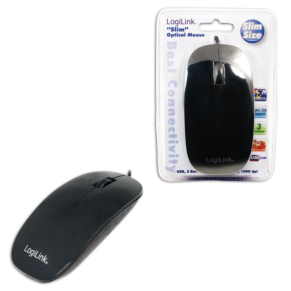 Logilink Raton Usb Optical Scroll 1000dpi Negro