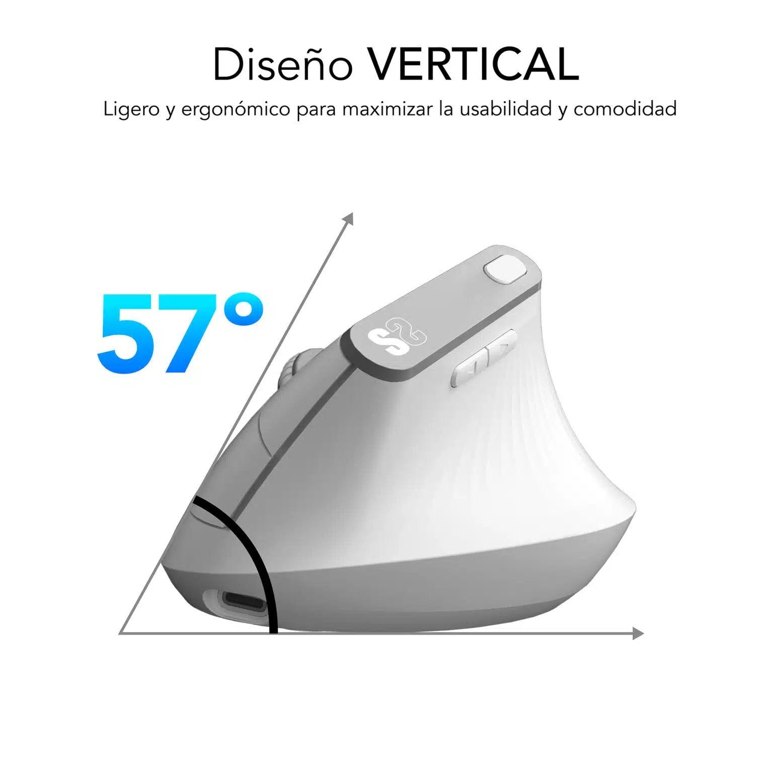 EAN 8436586743086 - SUBBLIM SUBMO-EDNVW02 ratón Universal mano derecha Bluetooth + USB Type-C Óptico 4000 DPI imagen 4