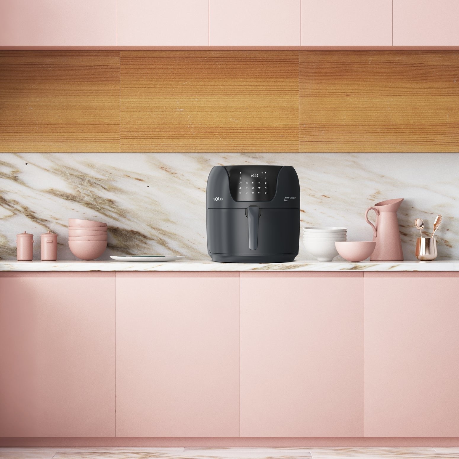 EAN 8433766720370 - Solac Digital 7 Plus Sencillo 7,4 L 1800 W Freidora de aire caliente Negro imagen 8