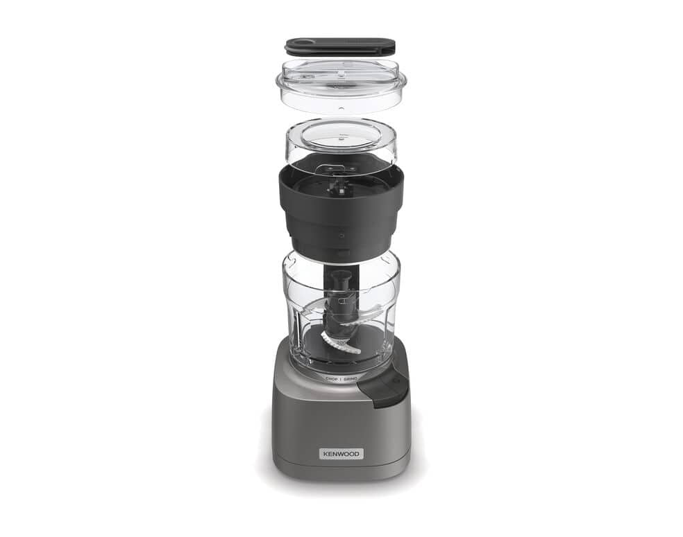 Kenwood Duoprep 2-In-1 Zerkleinerer / Mühle (Plata/Transparente, 800 Watt, Behälter 0,5 Liter) 0w22710004