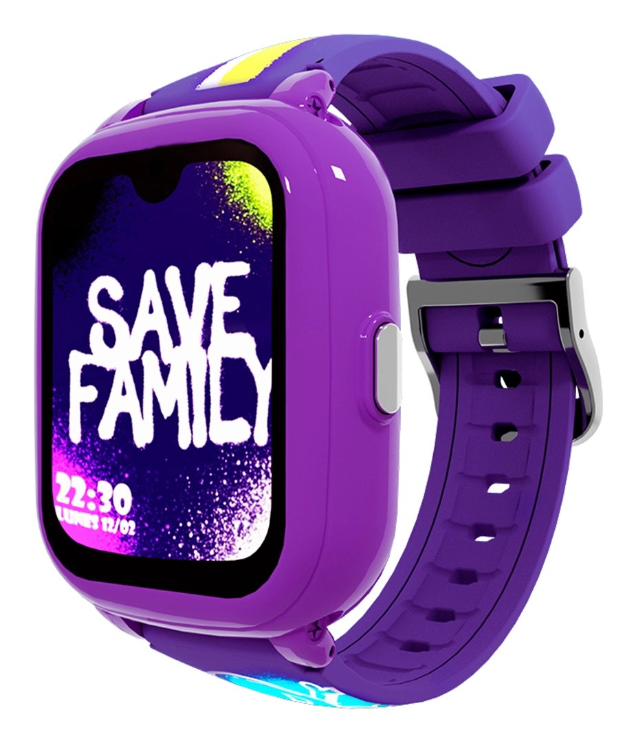 Savefamily Reloj Inteligente Infantil Iconic Plus 2 Con Gps Y Llamada - Ip67 - Bateria 850mah - Ia - Graffiti