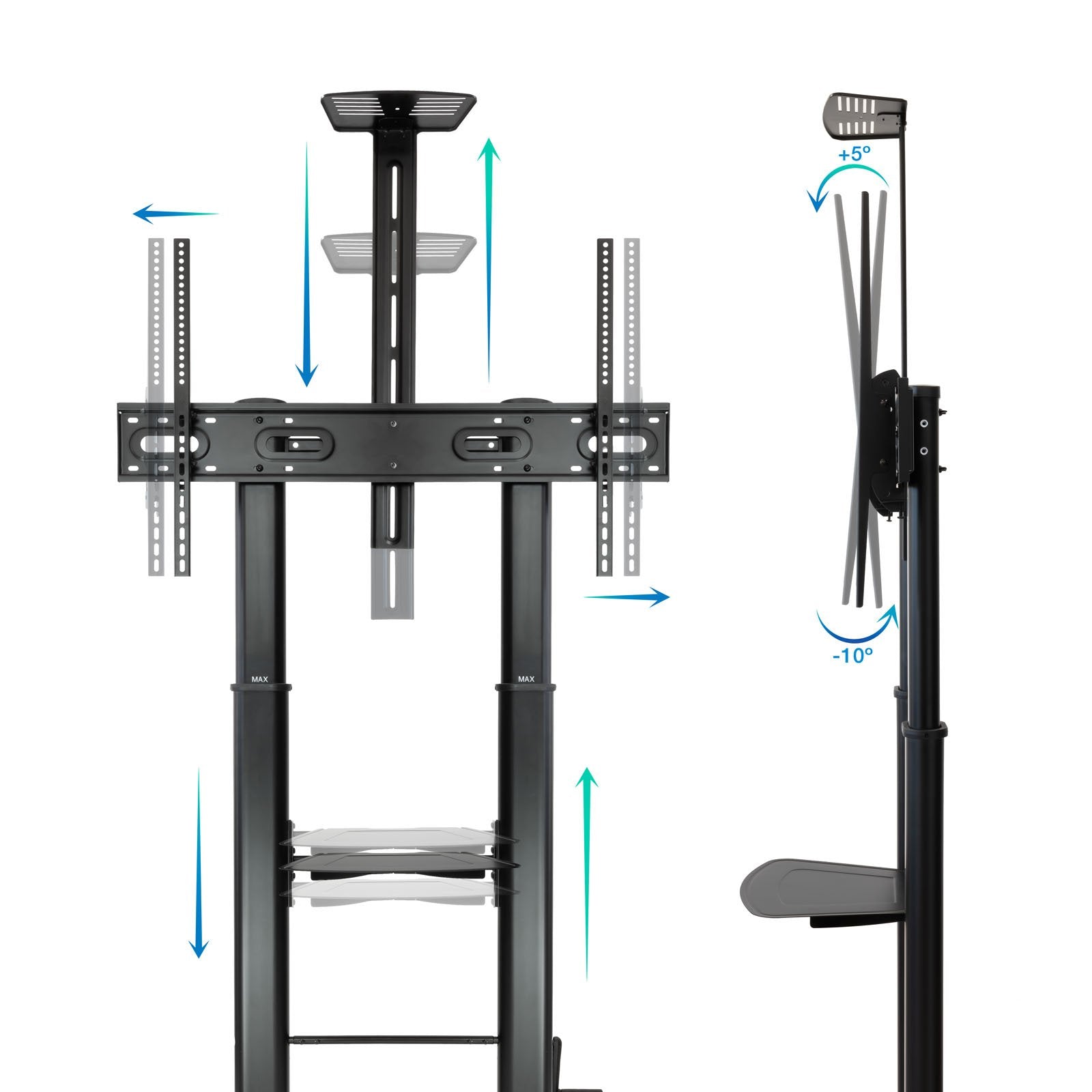EAN 8433281012233 - TooQ ZEUS 2,54 m (100") Negro imagen 3