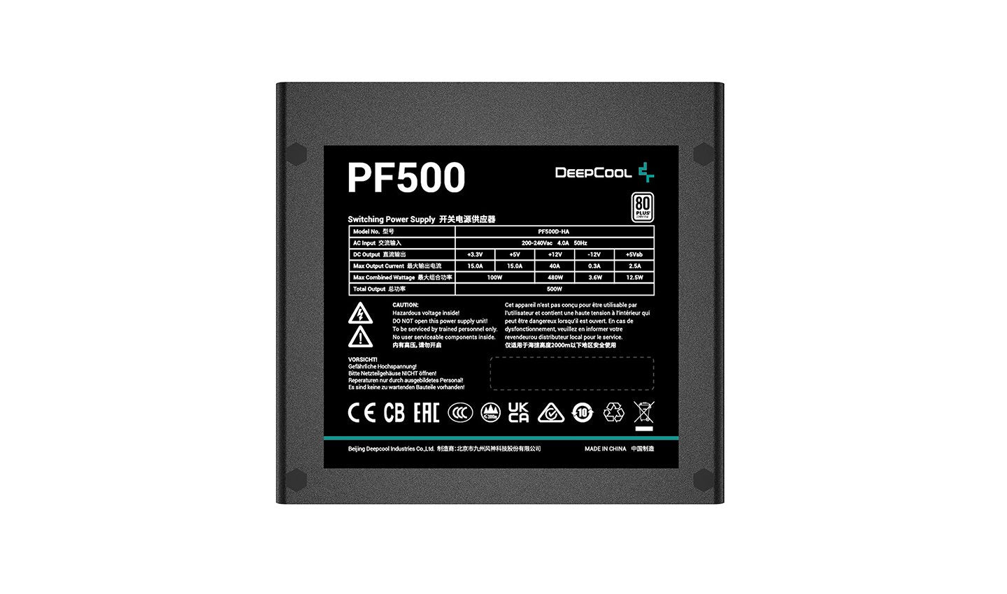 EAN 6933412711254 - DeepCool PF500 unidad de fuente de alimentación 500 W 20+4 pin ATX ATX Negro imagen 3