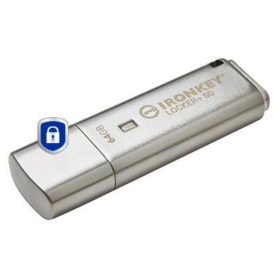 EAN 0740617329360 - Kingston Technology IronKey Locker+ 50 unidad flash USB USB tipo A 3.2 Gen 1 (3.1 Gen 1) Plata imagen 2