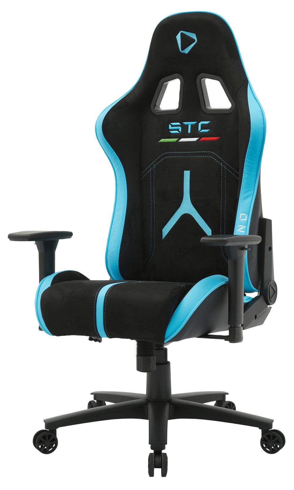Silla Gaming Onex Stc Alcantara Serie L - Negro Azul