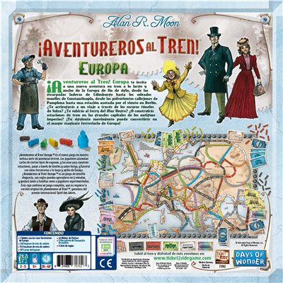 Juego De Mesa Asmodee Aventureros Al Tren! Europa Pegi 8
