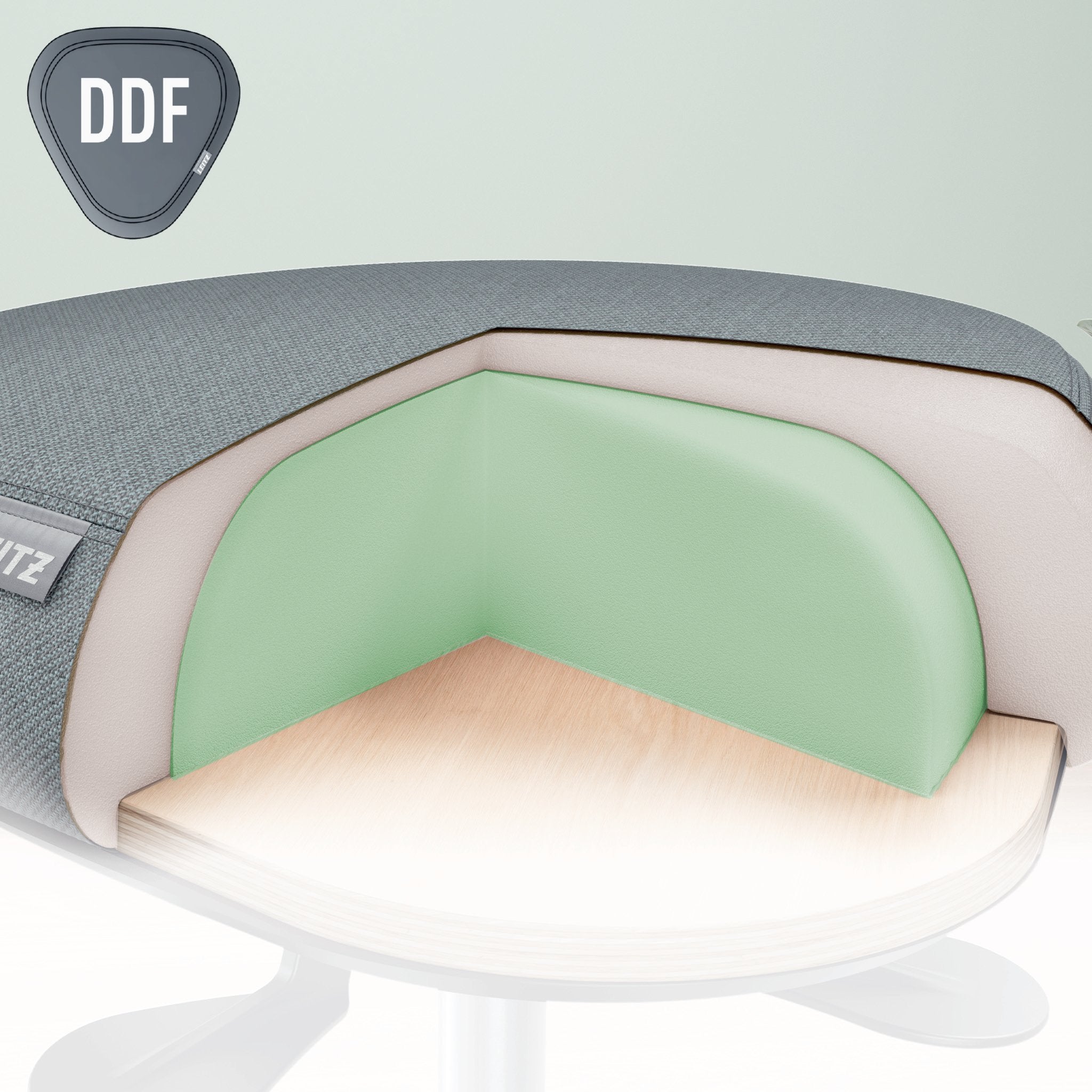 EAN 4002432136094 - Leitz 65770095 silla de oficina y de ordenador Asiento acolchado imagen 4