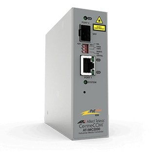 EAN 0767035210599 - Allied Telesis AT-IMC2000TP/SP-980 convertidor de medio 1000 Mbit/s 850 nm Gris imagen 1