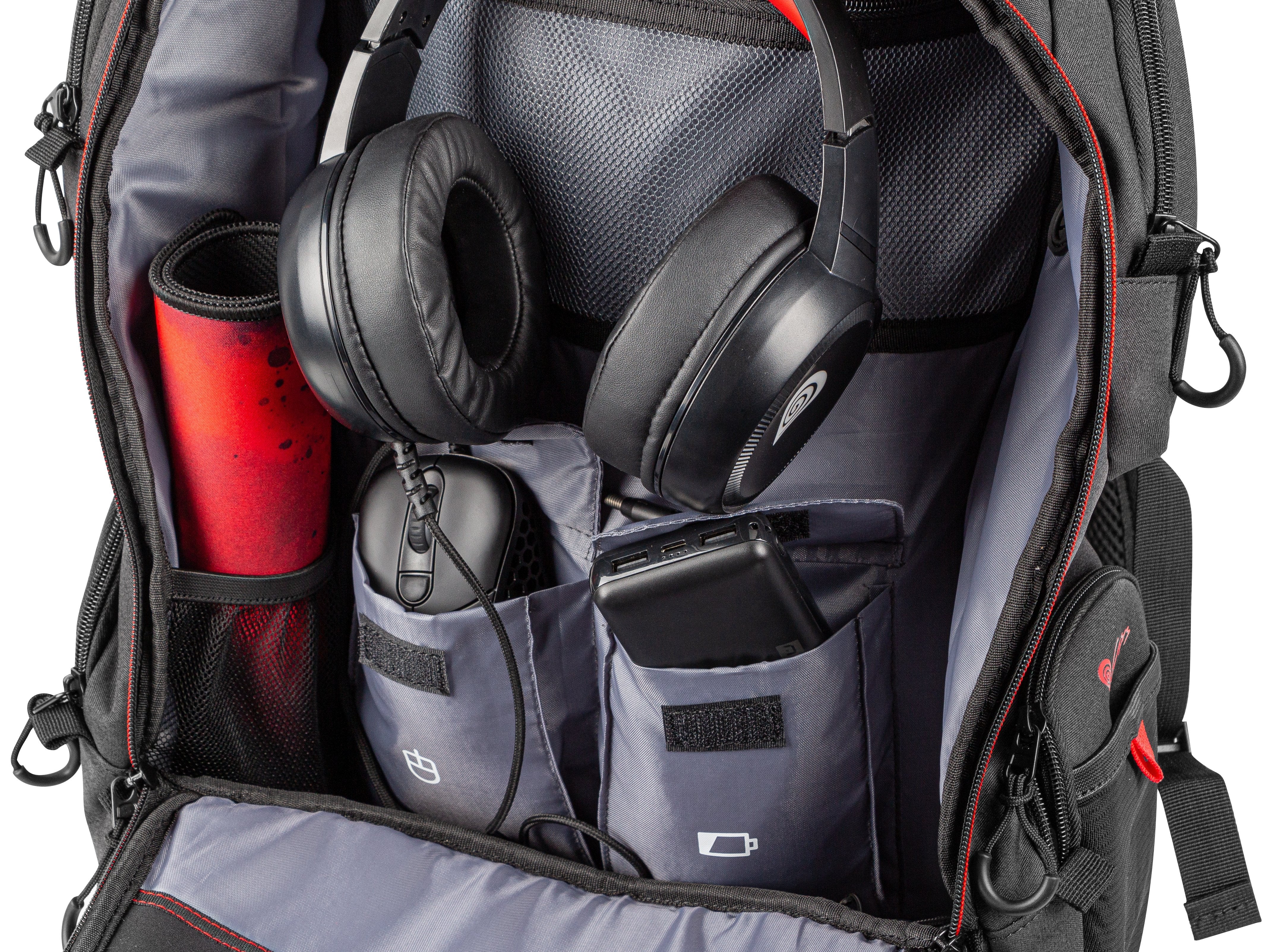 Mochila Genesis Pallad 550 Hasta 17.3 Pulgadas Negra