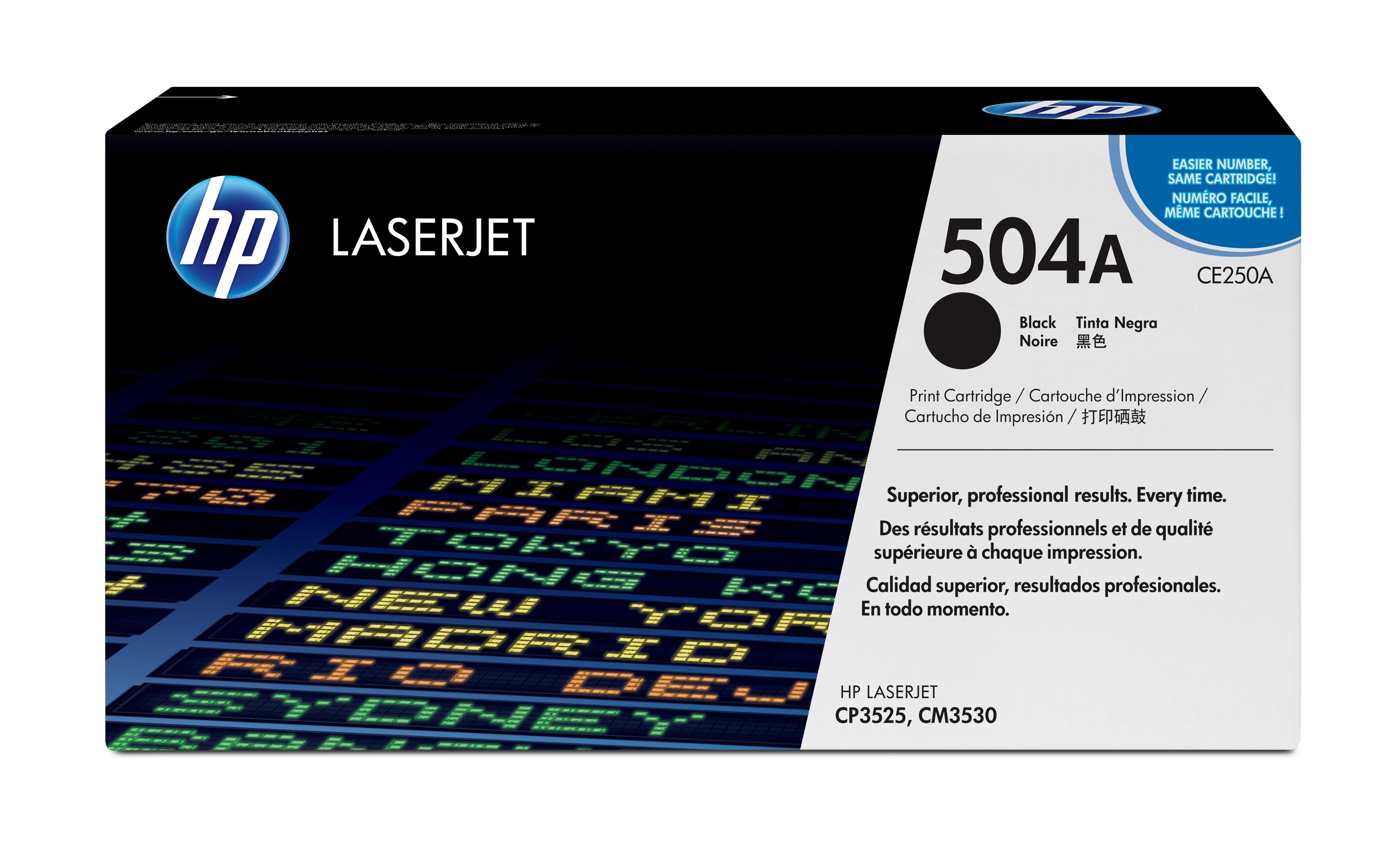 Toner Negro Hp Ce250a 5000 Páginas Para Hp Laserjet Cm3530 / Cp3520 / Cp3525