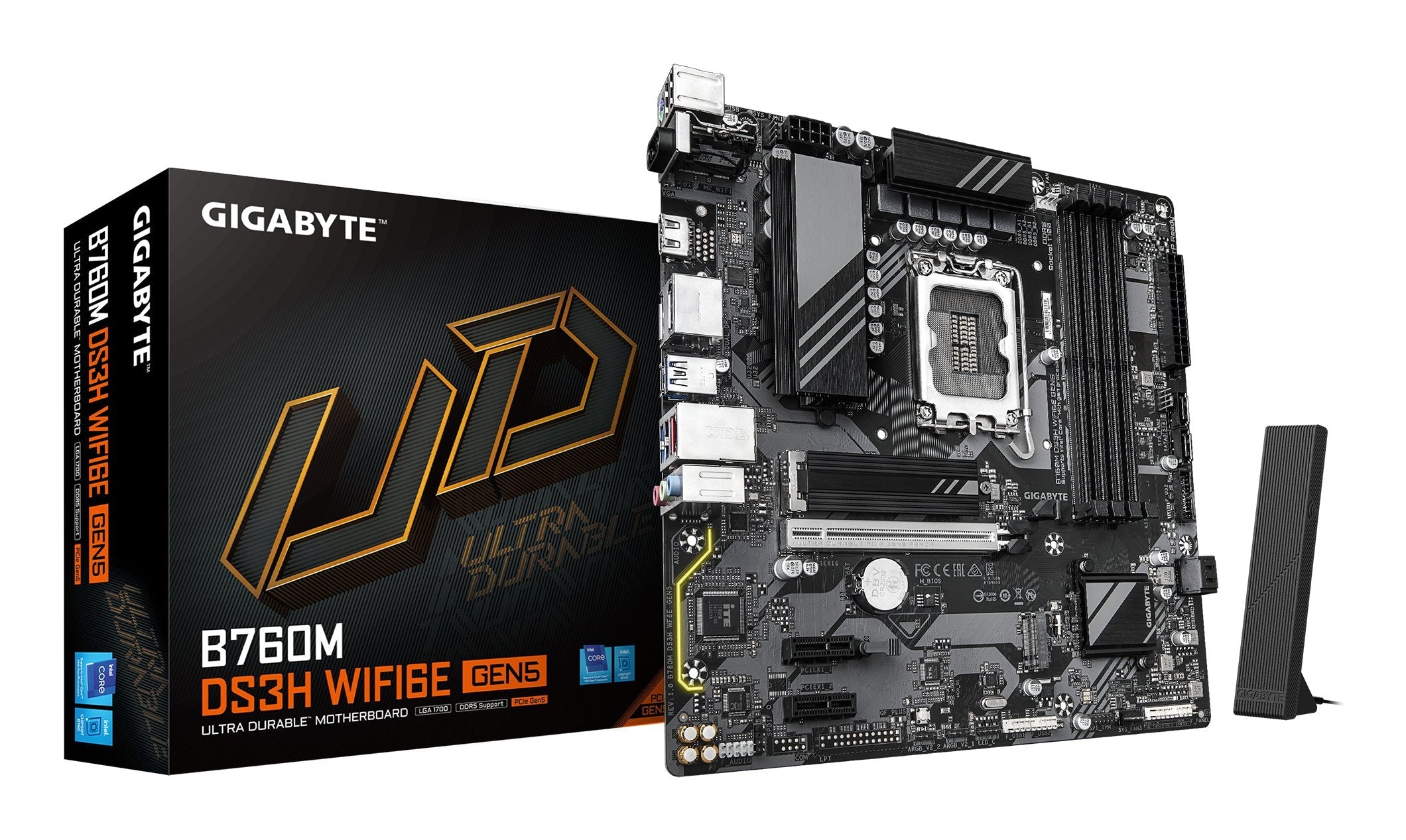 EAN 4719331872809 - GIGABYTE B760M DS3H WIFI6E GEN5 Intel B760 Express LGA 1700 micro ATX imagen 1