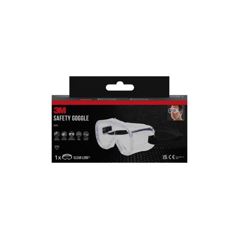 3m Classic Gafas De Seguridad - Ventilacion Indirecta - Lente Incolora - Uso Compatible Con Gafas Graduadas - Goma