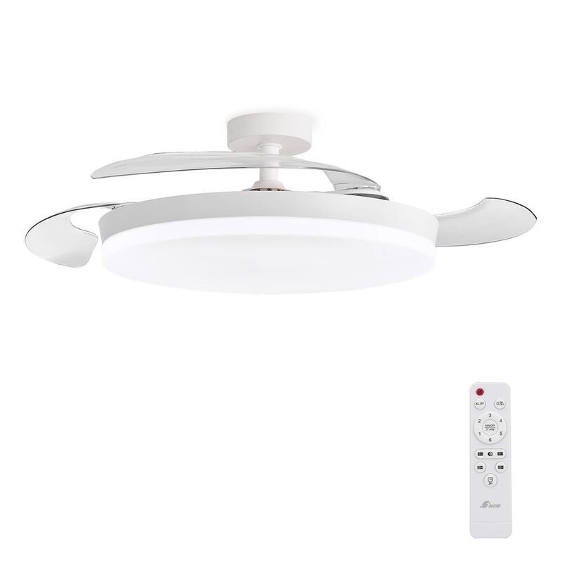 3nod Ventilador De Techo Con Luz Led Concept Ova Motor Dc 6 Velocidades Control Remoto.