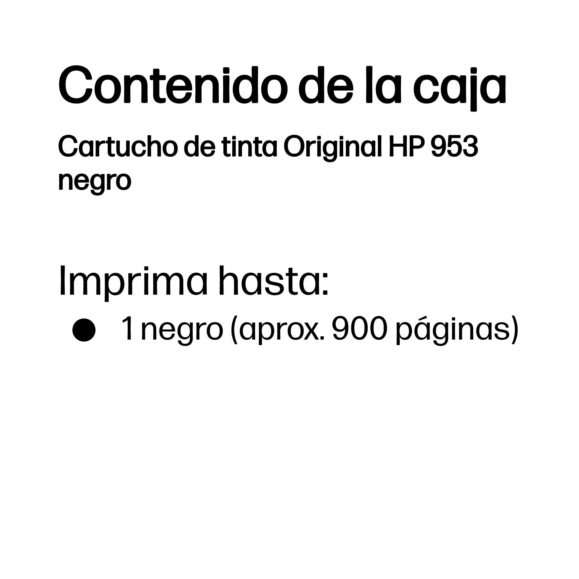 EAN 0199764693792 - HP 953 Black Original Ink Cartridge cartucho de tinta 1 pieza(s) Estándar imagen 3