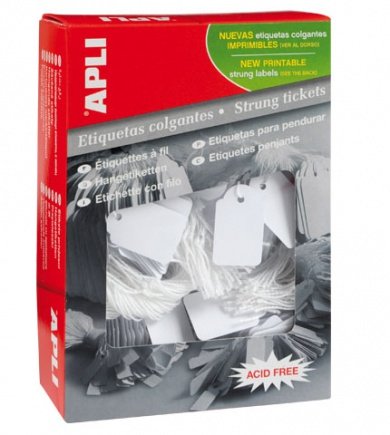 EAN 8410782003892 - APLI 00389 etiqueta sin adhesivo 1000 pieza(s) Blanco imagen 1