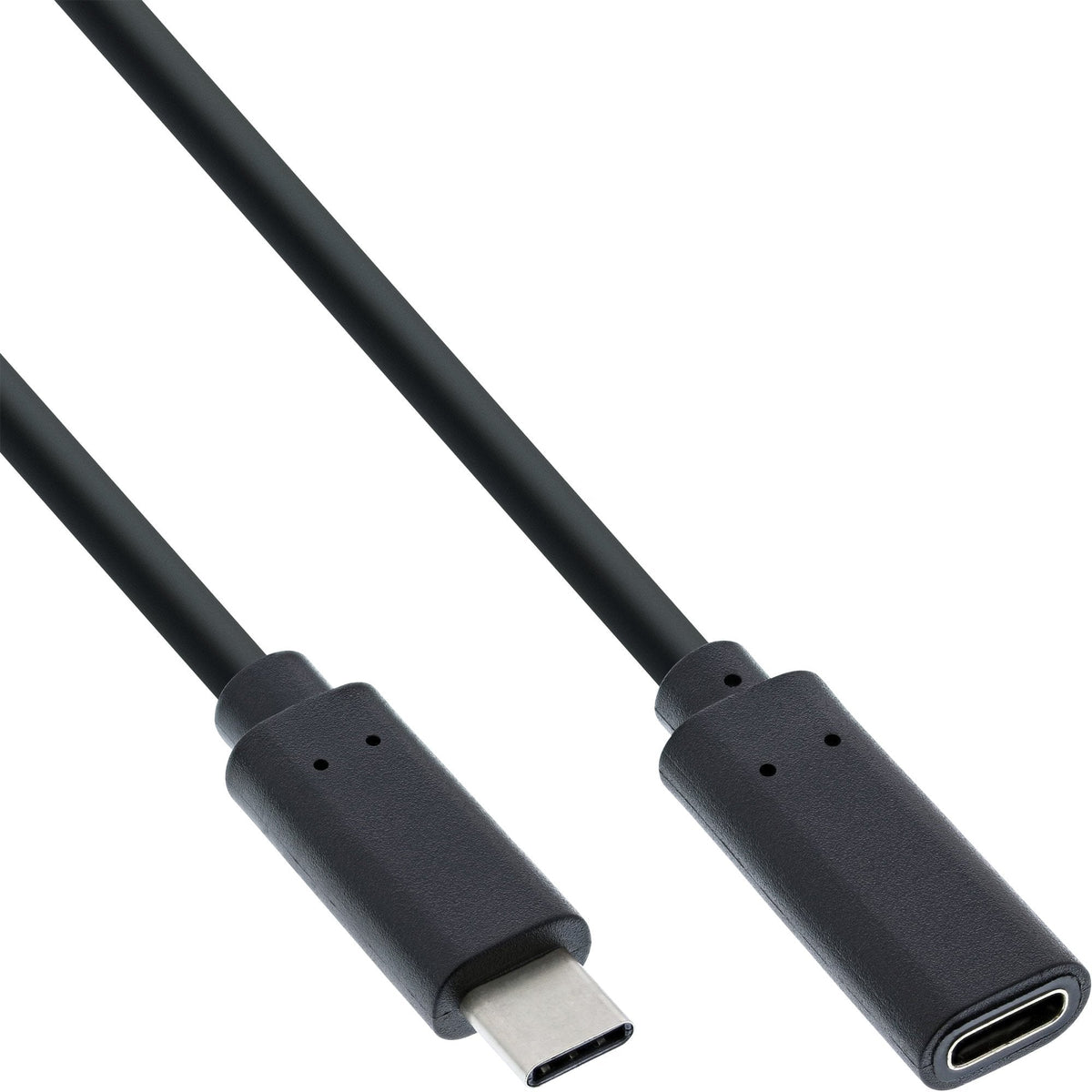 Cable Usb 3.2 Inline, Tipo C Macho/Hembra, Negro, 1 M