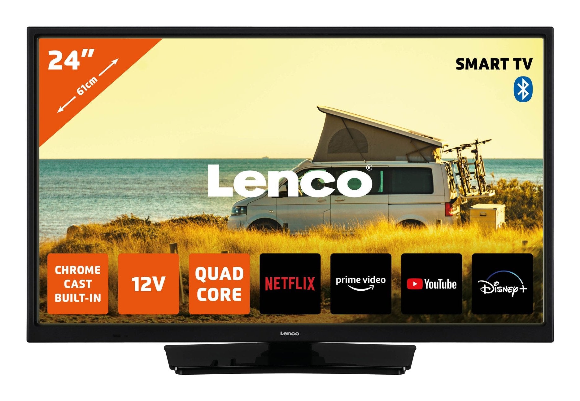 EAN 8711902072249 - Lenco LED-2463BK (V2) 61 cm (24") HD Smart TV Wifi Negro 300 cd / m² imagen 1