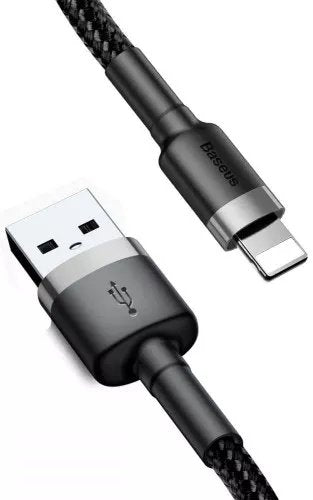 Baseus Cable Usb 2.0 Lightning 1.5a 2m (Gris Y Negro)