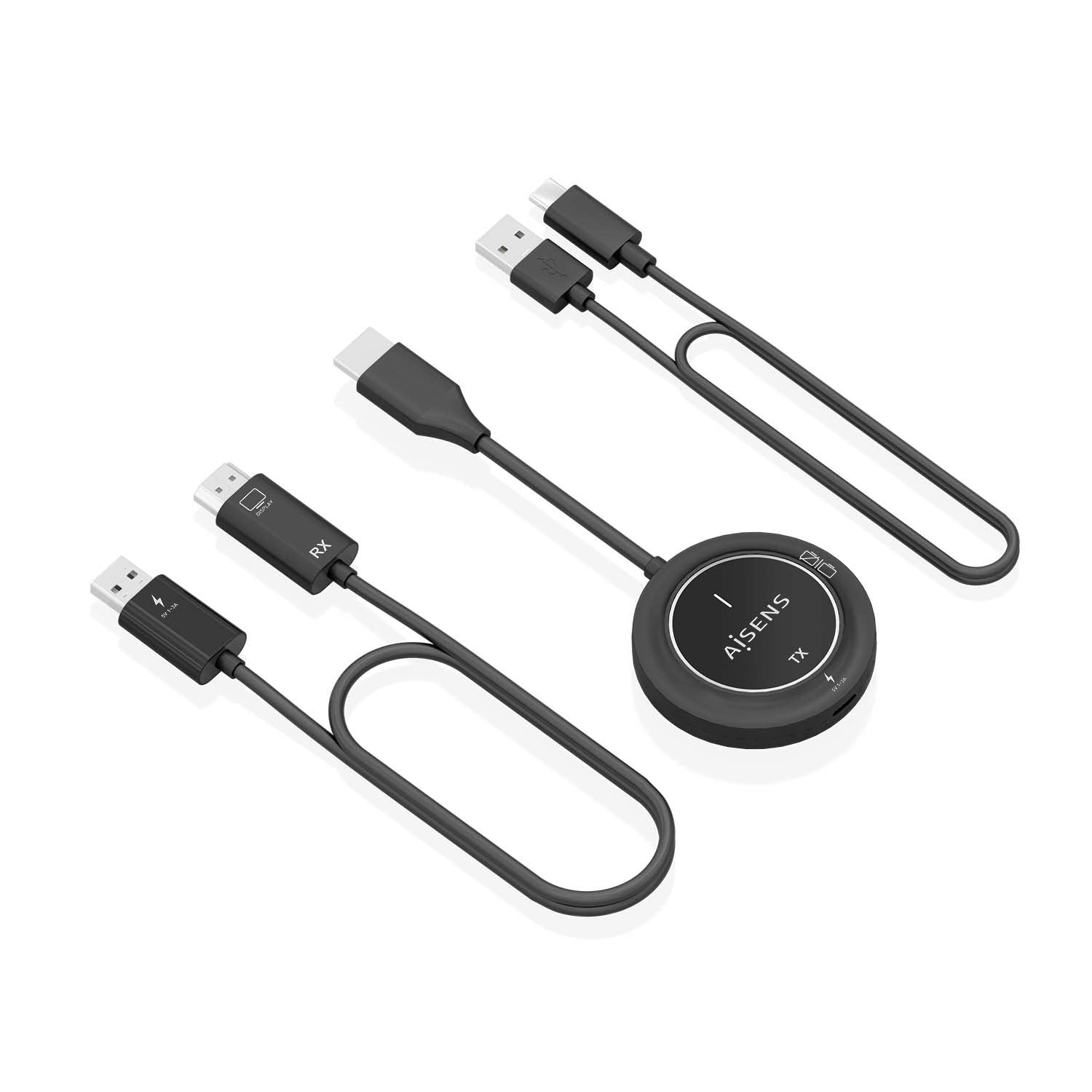 Aisens Hdmi Inalambrico 1080p 30m, Negro