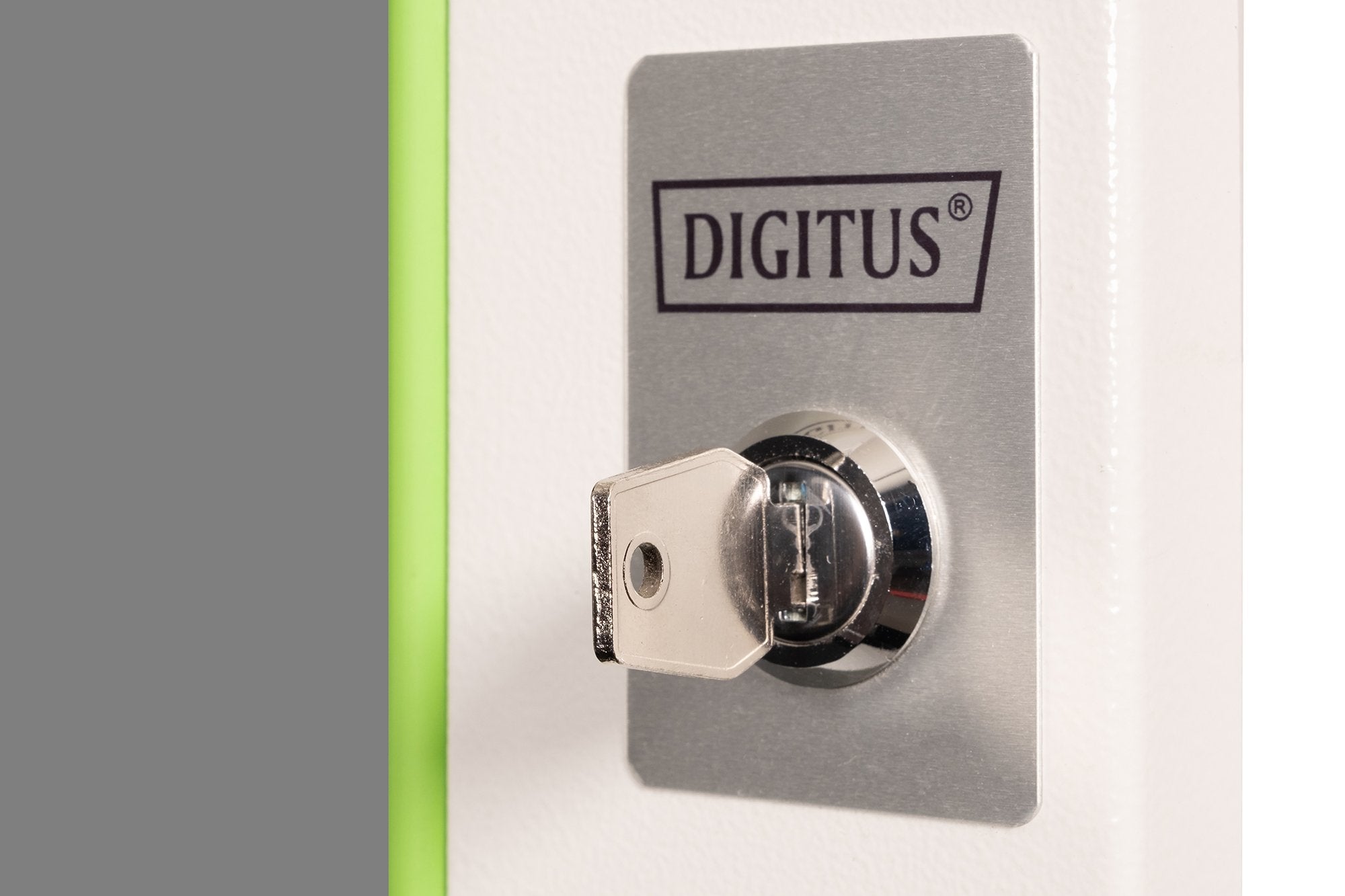 Puerta Frontal De Cristal Para Armario Mural Unique De 19" Y 9u Color Gris (Ral 7035)