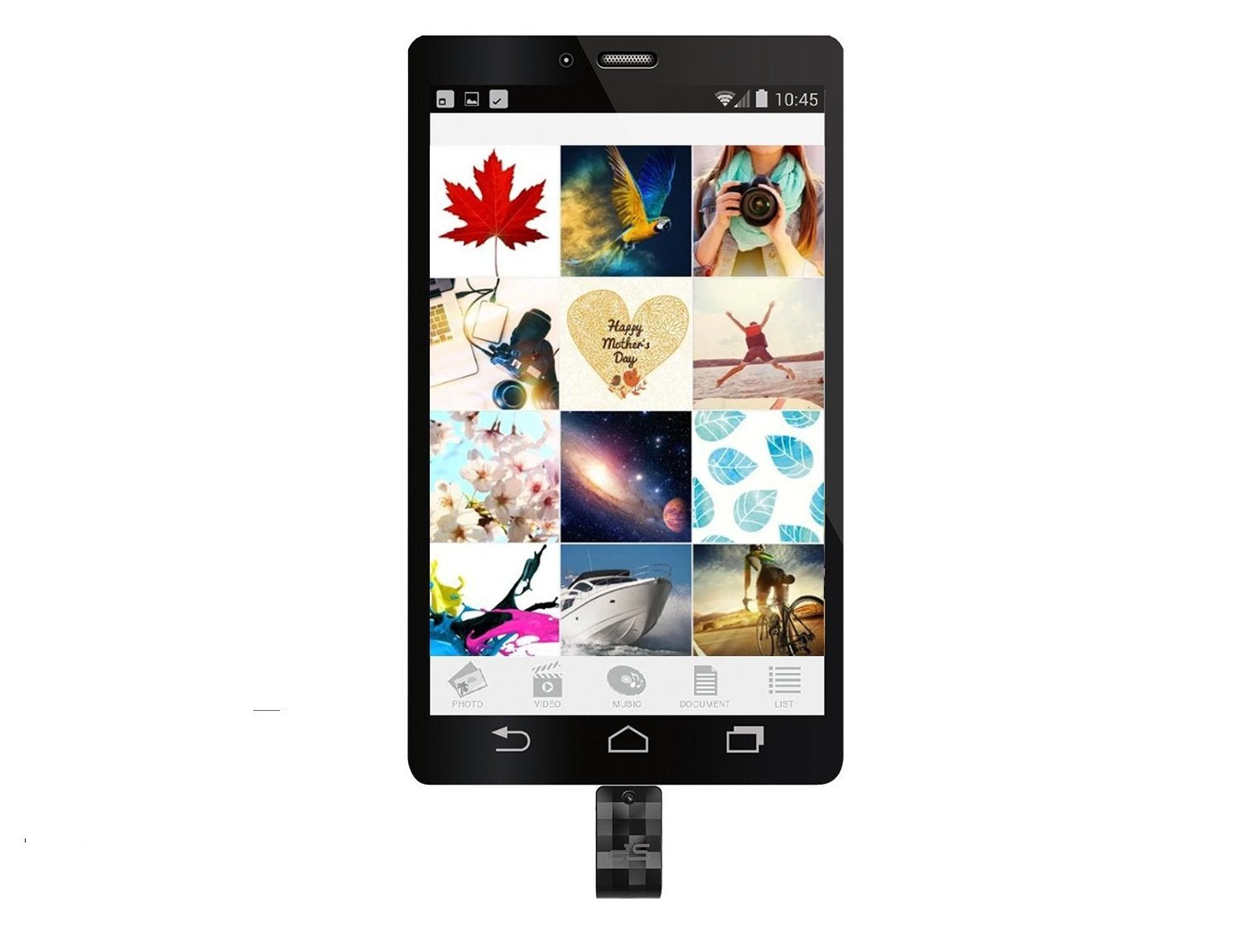 EAN 4712702655957 - Silicon Power Mobile C31 unidad flash USB 64 GB USB Type-A / USB Type-C 3.2 Gen 1 (3.1 Gen 1) Negro, Plat imagen 7