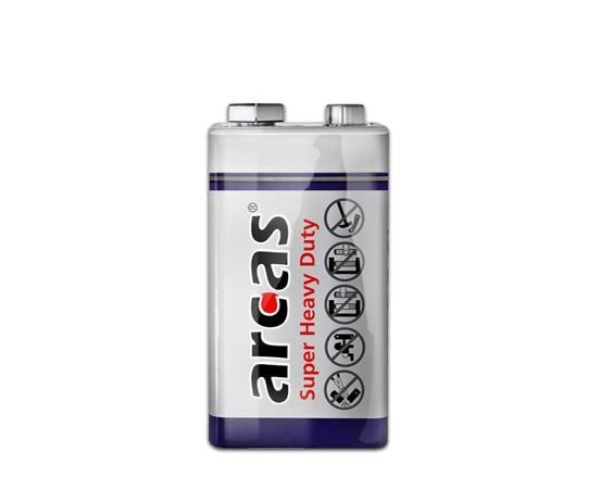 Pila Arcas 9v/6lr61, Super Heavy Duty, 1 Pieza(S)