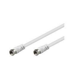 Goobay Rg59, 5m Cable Coaxial Blanco