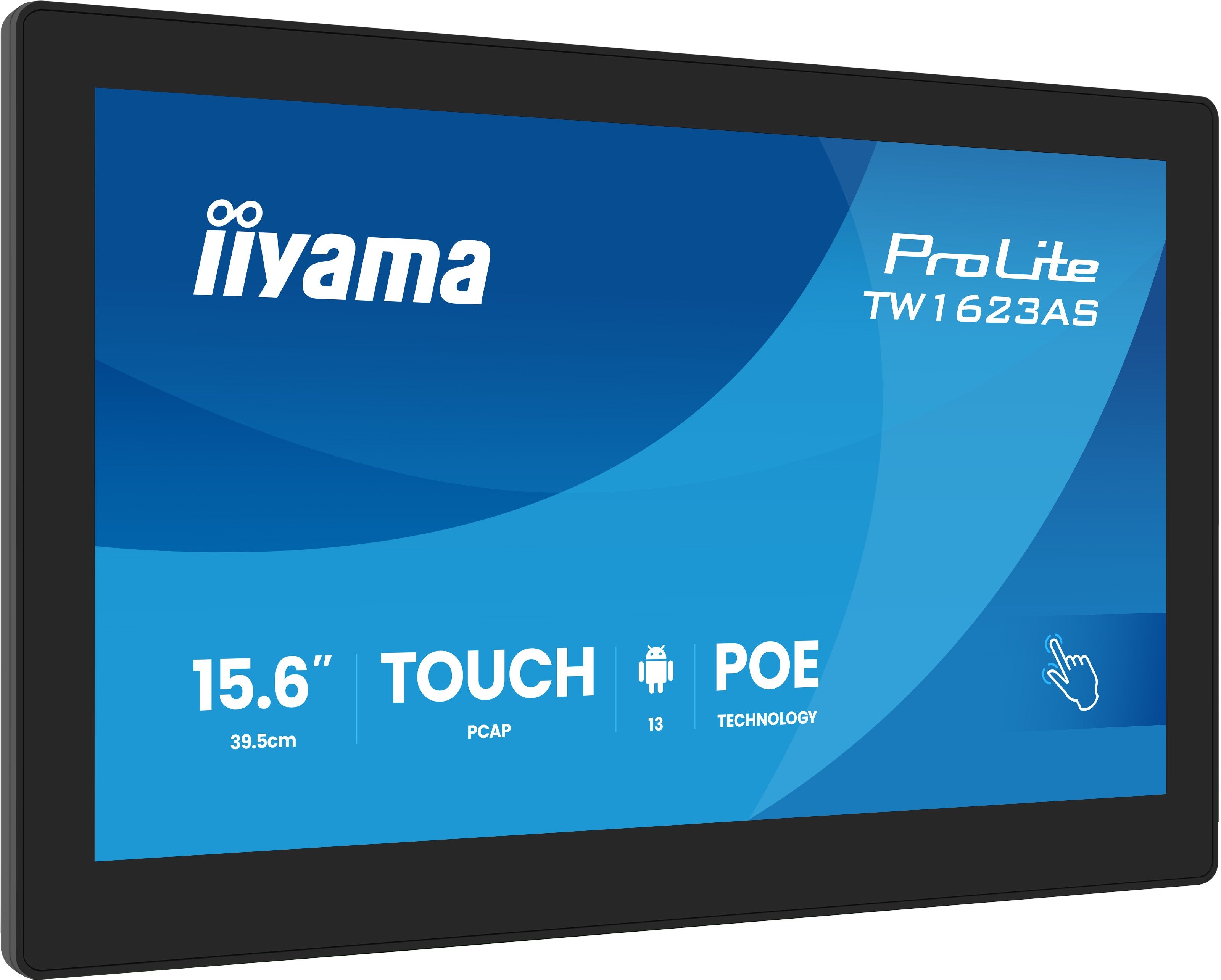 Iiyama 39.5cm 15,6" Tw1623as-B3p 16:9 M-Touch M-Hdmi Andr.