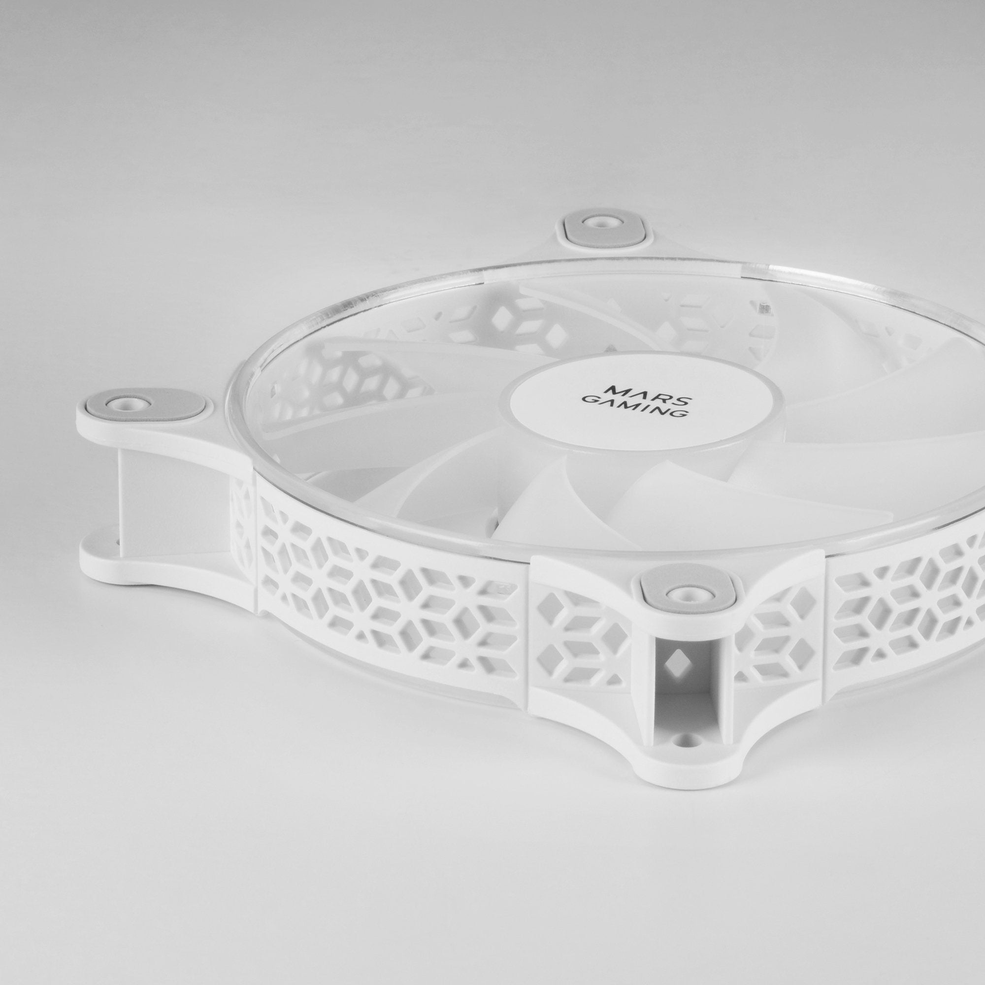Pack 2 Ventiladores Mars Gaming Mfduow 12cm Frgb Blancos