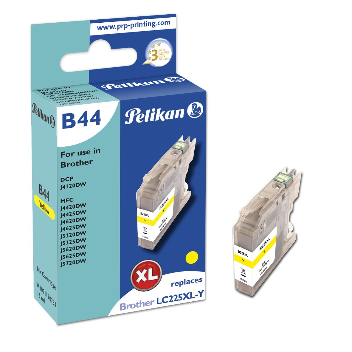 Pelikan Tinta Para Brother B44 Lc-225xl Y Comp. Yellow 319570