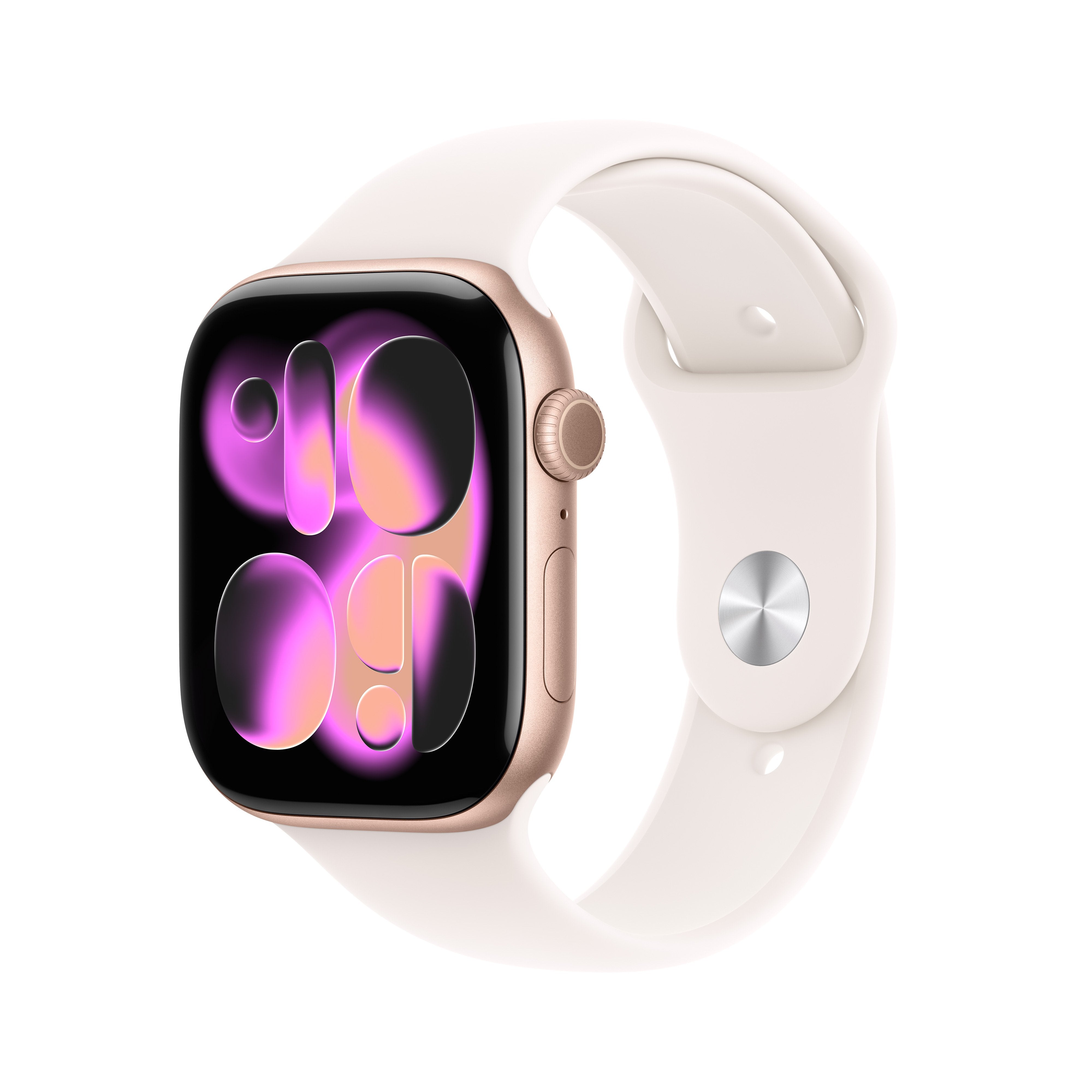Apple Watch S11 Aluminium 46mm Rosegold (Sportarmband Blassrosa) M L