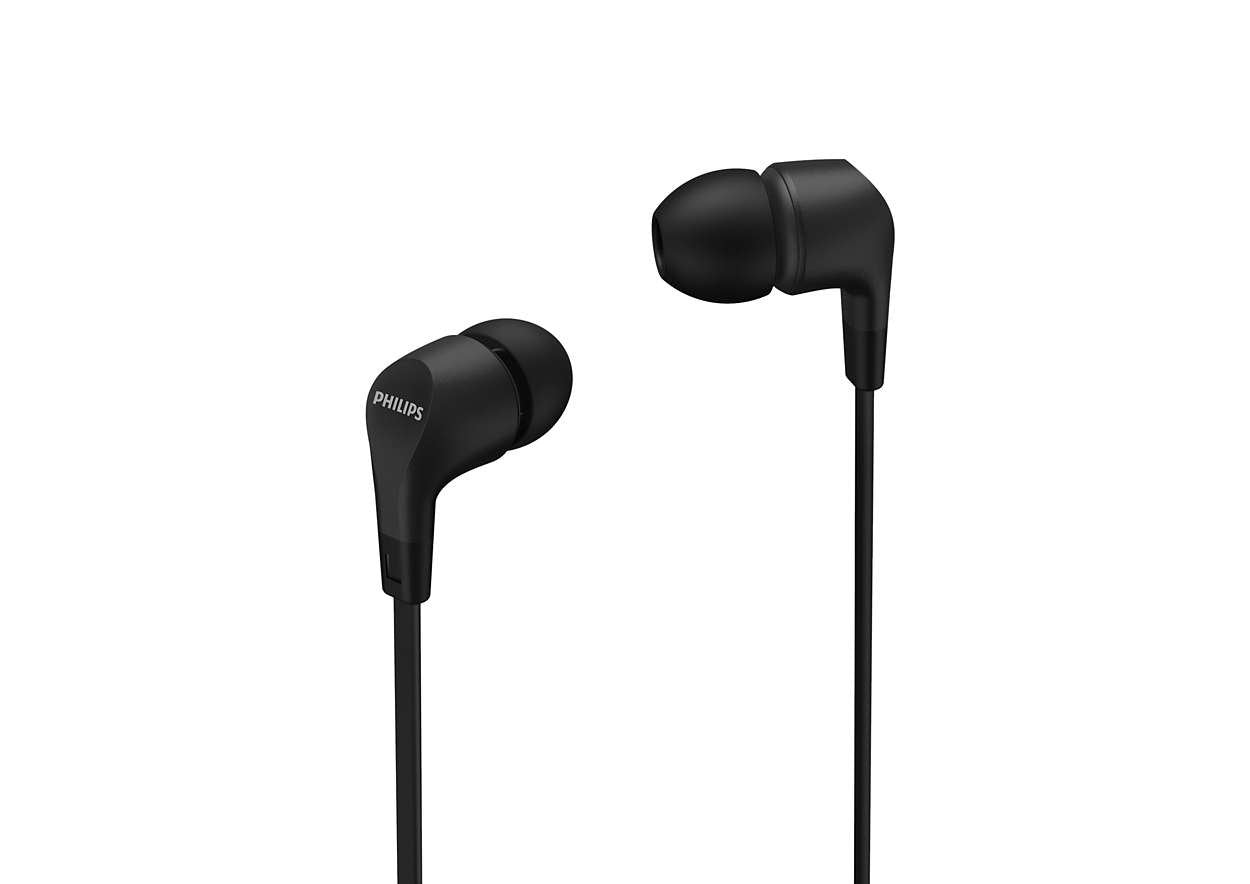 EAN 4895229110366 - Philips TAE1105BK/00 auricular y casco Auriculares Alámbrico Dentro de oído Llamadas/Música Negro imagen 1