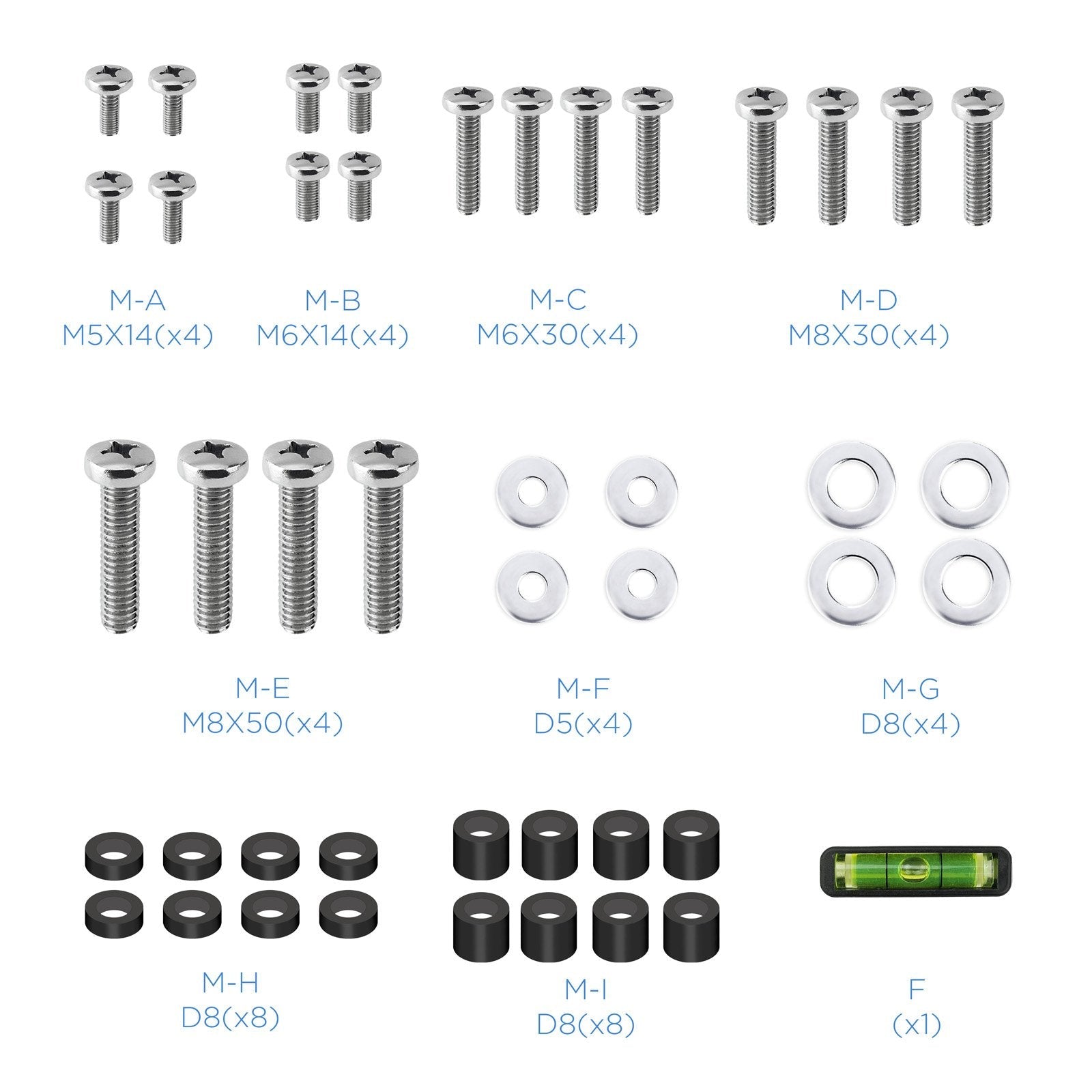 Tooq Soporte Fijo De Pared Para Tv De 43"-90" - Peso Max 70kg - Vesa 800x400mm - Negro