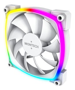 Ventilador Pc 120x120 Montech Ax120 Pwm White 3 In 1