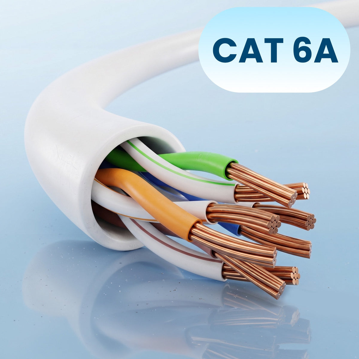 EAN 5906168638985 - Extralink Kat.6A U/FTP 2m 1Gbps Biały | Patchcord LAN | Miedź Kabel sieciowy skrętka, łamana końcówka (EX imagen 9