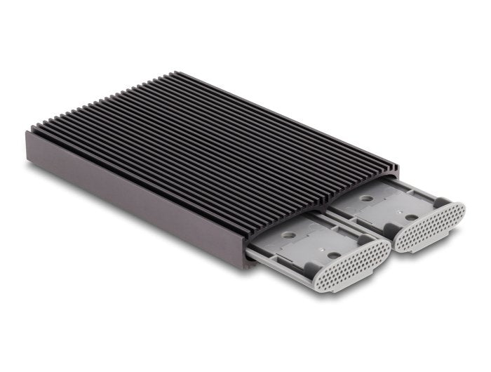 EAN 4043619420285 - DeLOCK 42028 caja para disco duro externo Caja externa para unidad de estado sólido (SSD) Negro, Gris imagen 2