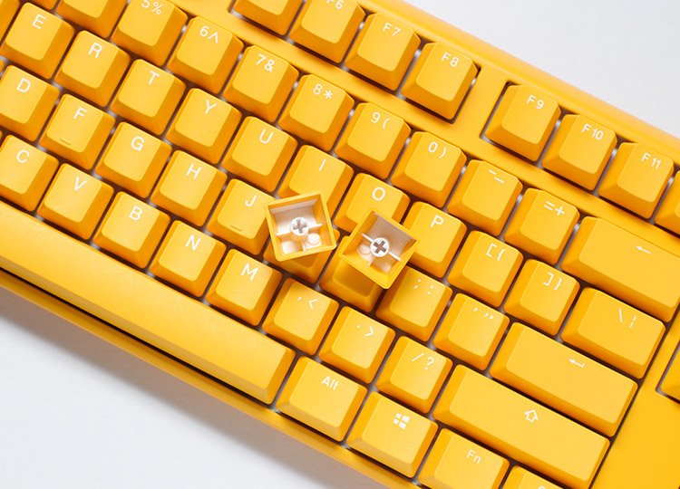 Ducky One 3 Yellow Gaming Tastatur Rgb Led - Mx-Clear Us Teclado Usb Inglés De Ee. Uu. Amarillo